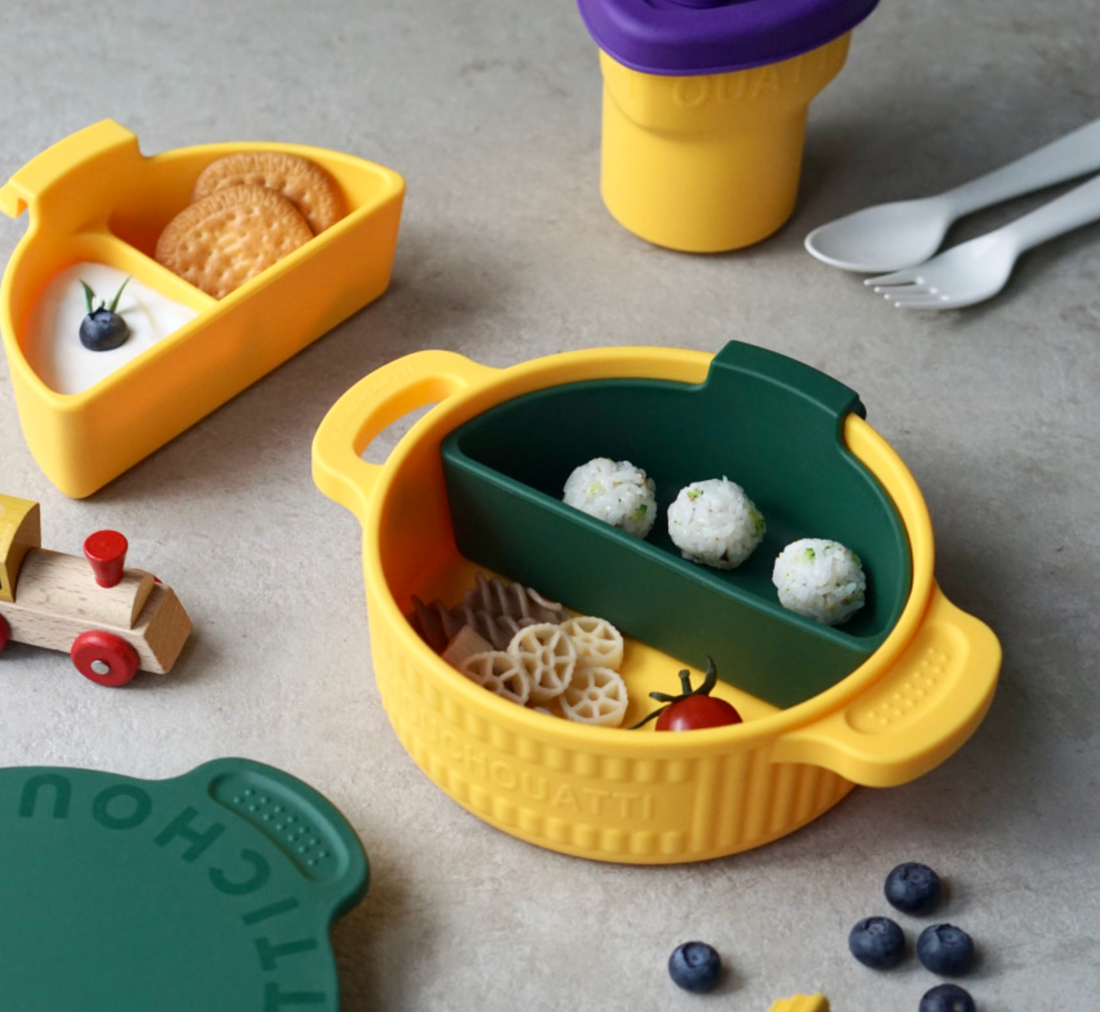 Chouchouatti 2-in-1 Multi-Bowl + Steamer: Mealtime Made Simple (and Cute!)