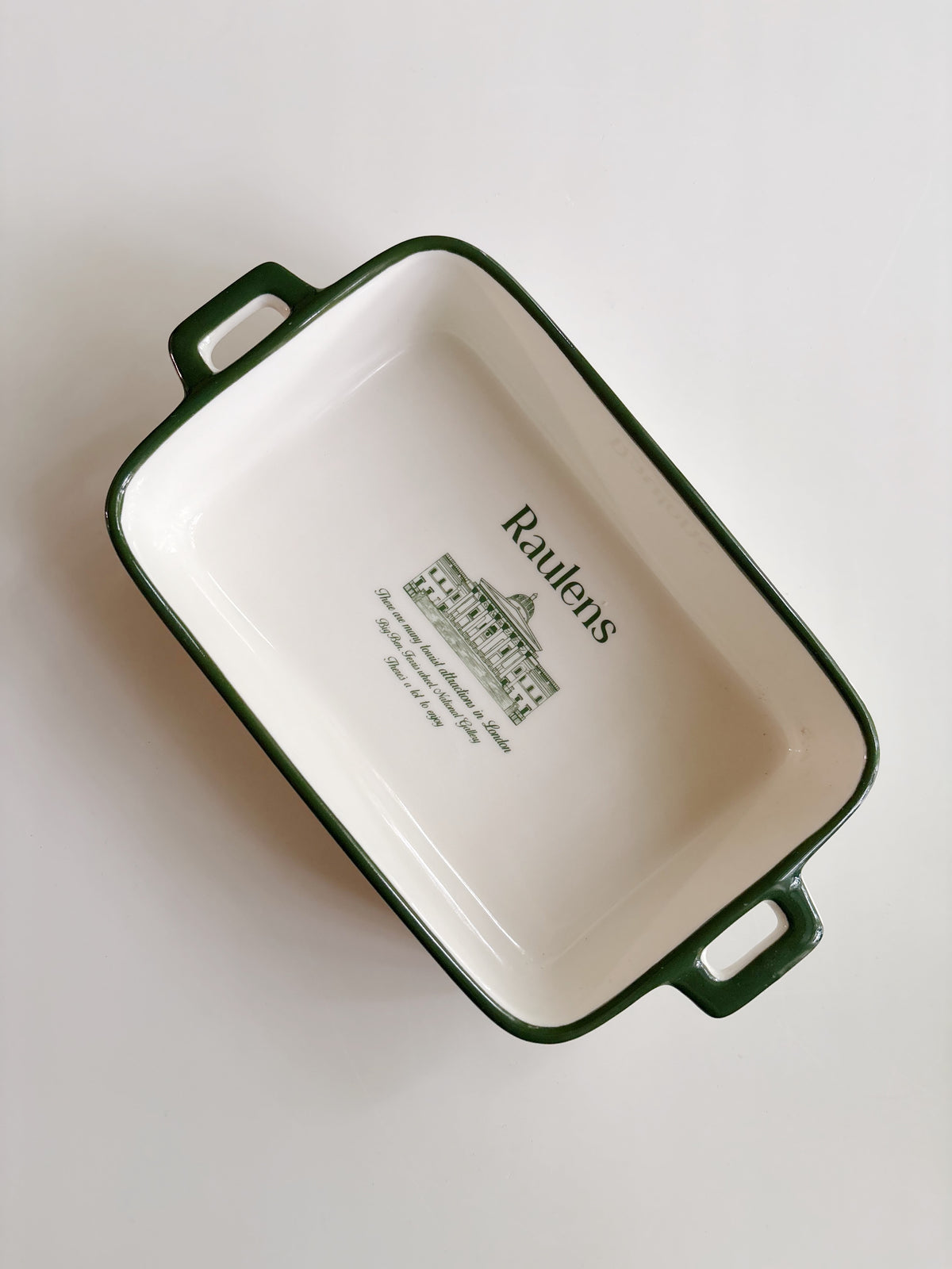 Raulens Green - Double-Handled Rectangular Baking Dish
