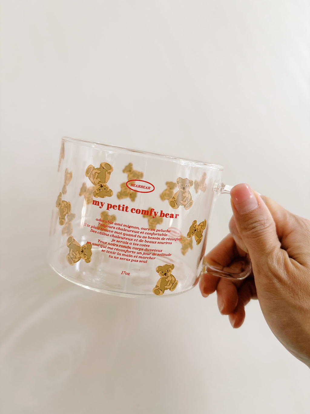 Bear Cereal Glass Mug