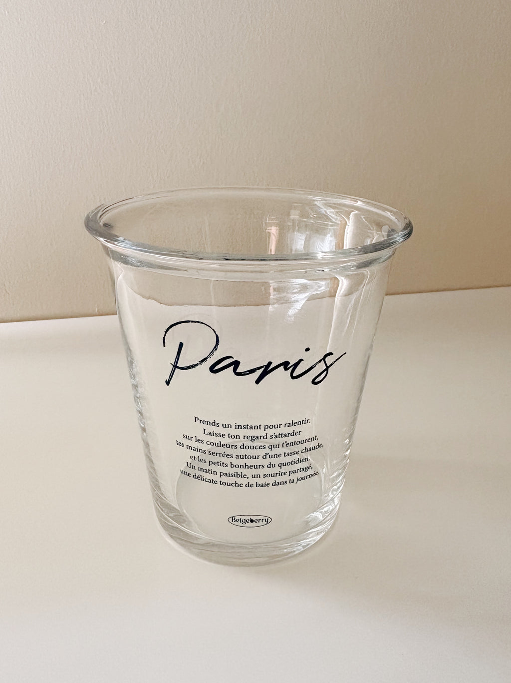 [Beigeberry Made] Paris Cafe Glass