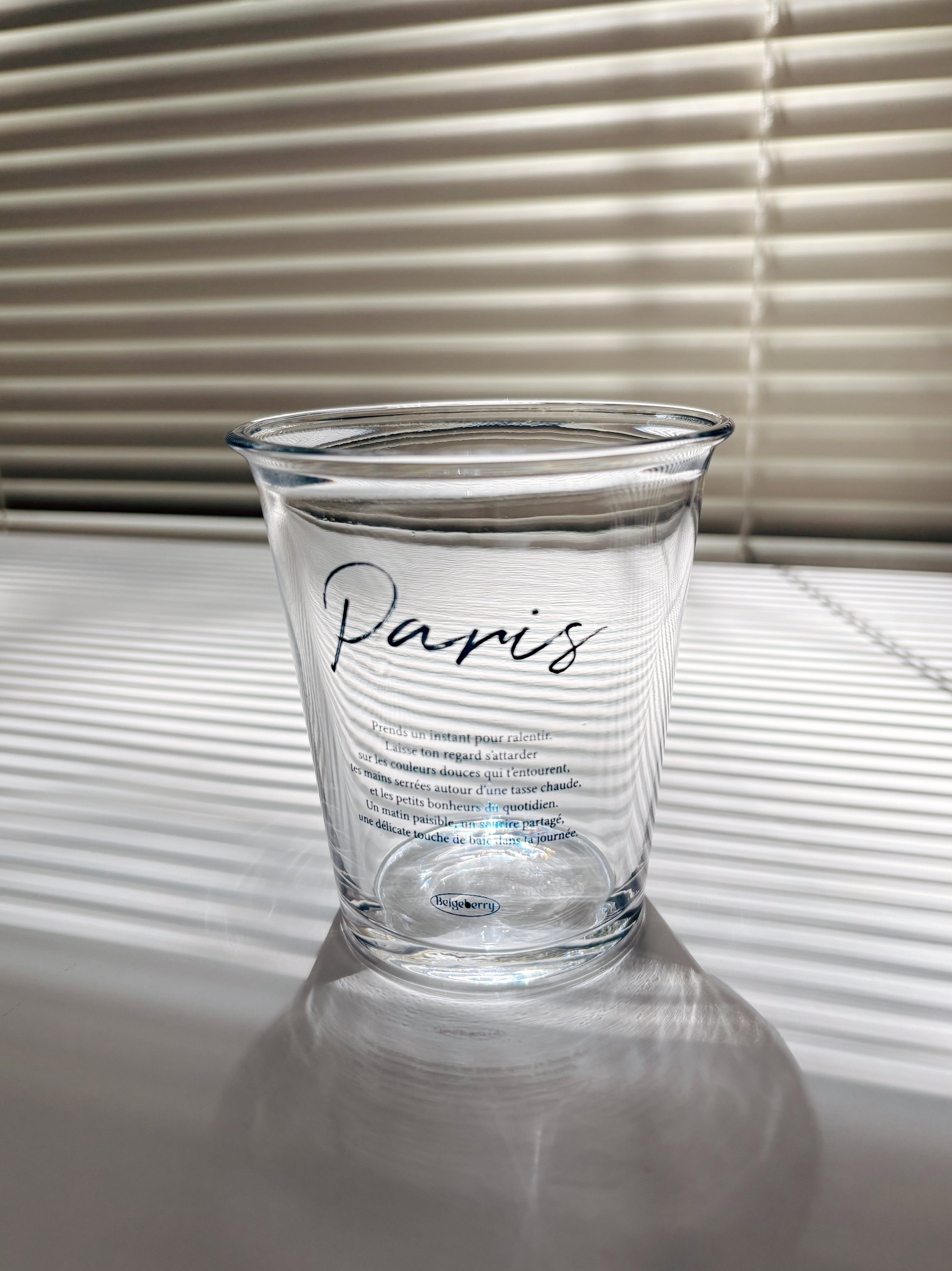 [Beigeberry Made] Paris Cafe Glass