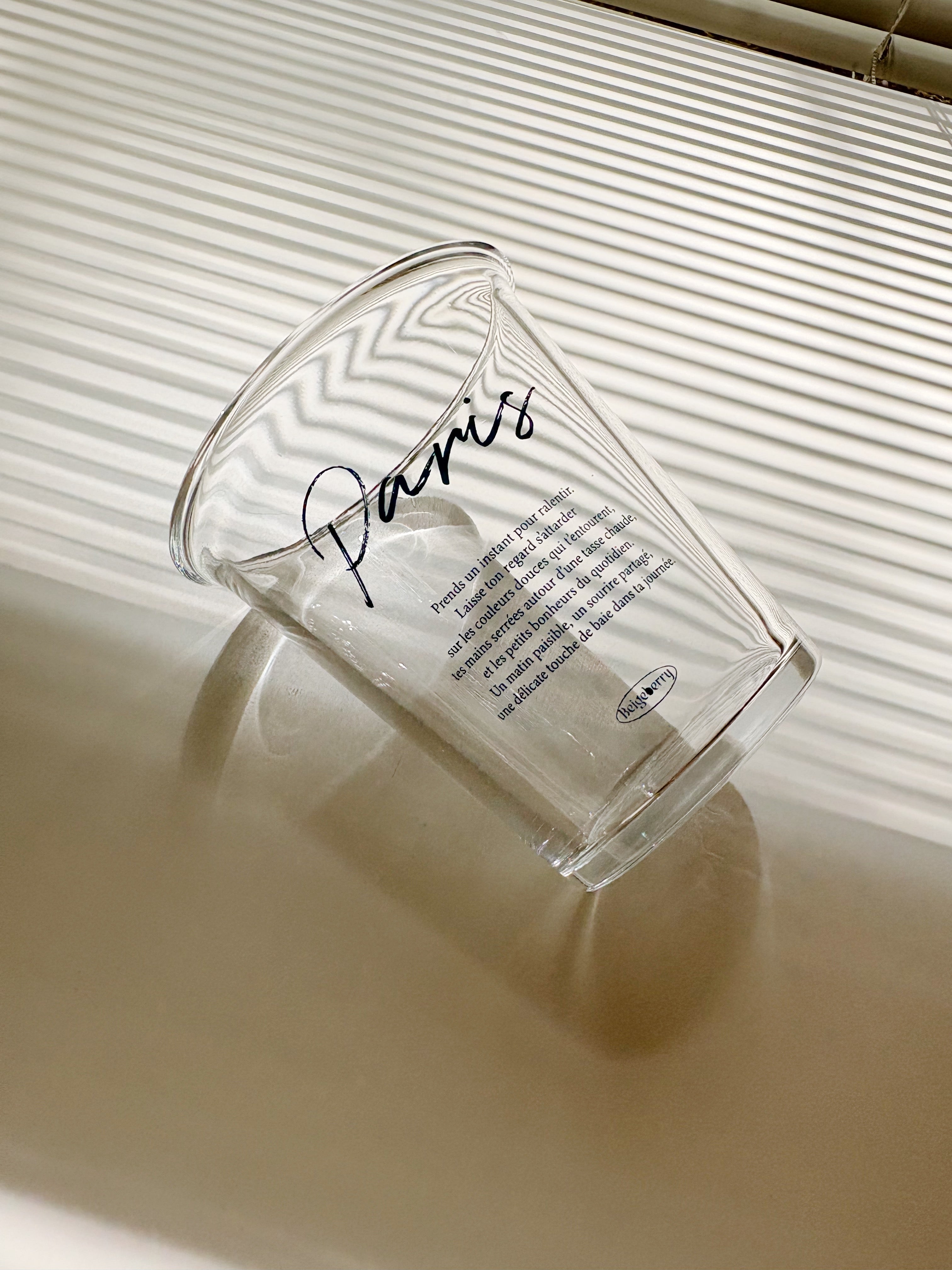 [Beigeberry Made] Paris Cafe Glass