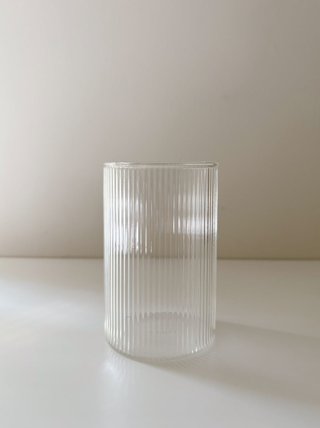 Everyday Ribbed Drinking Glass