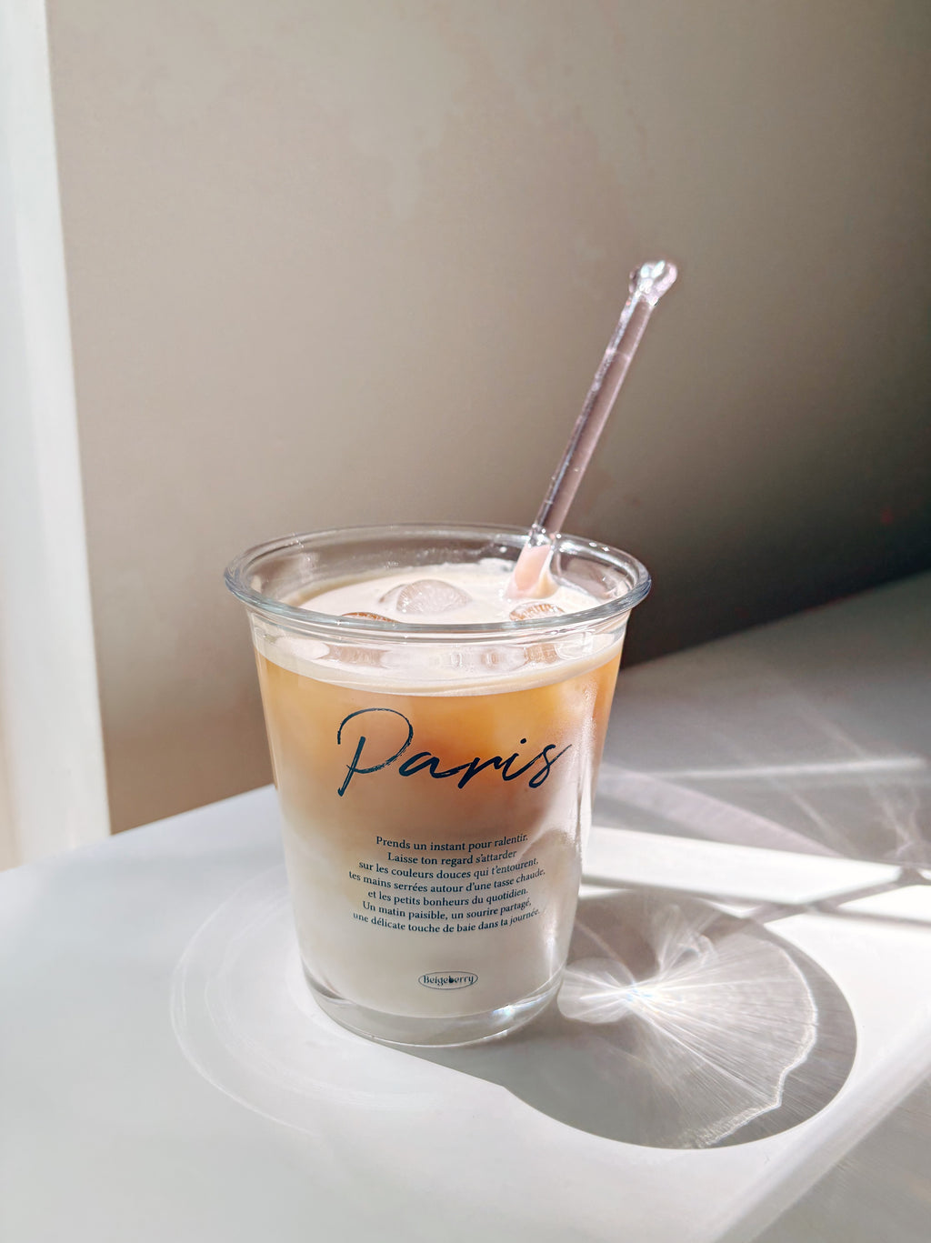 [Beigeberry Made] Paris Cafe Glass