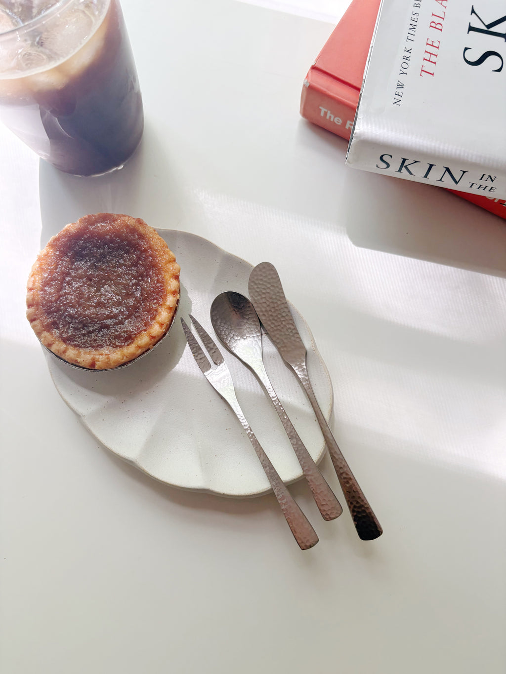 Hammered Dessert Cutlery Set (3 Piece Set)