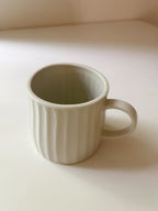 Oatmeal Ribbed Mug