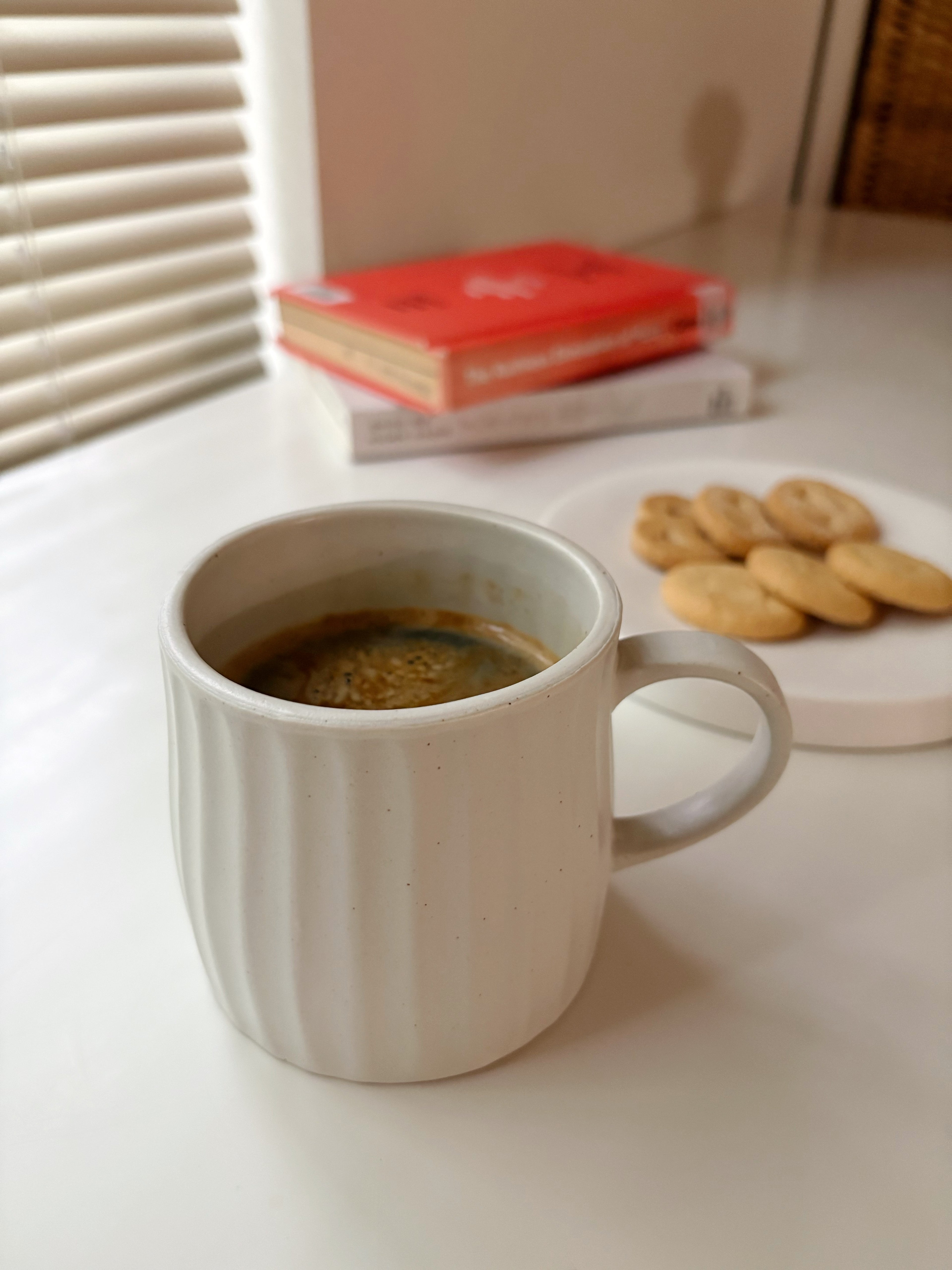 Oatmeal Ribbed Mug