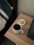 Oatmeal Ribbed Mug