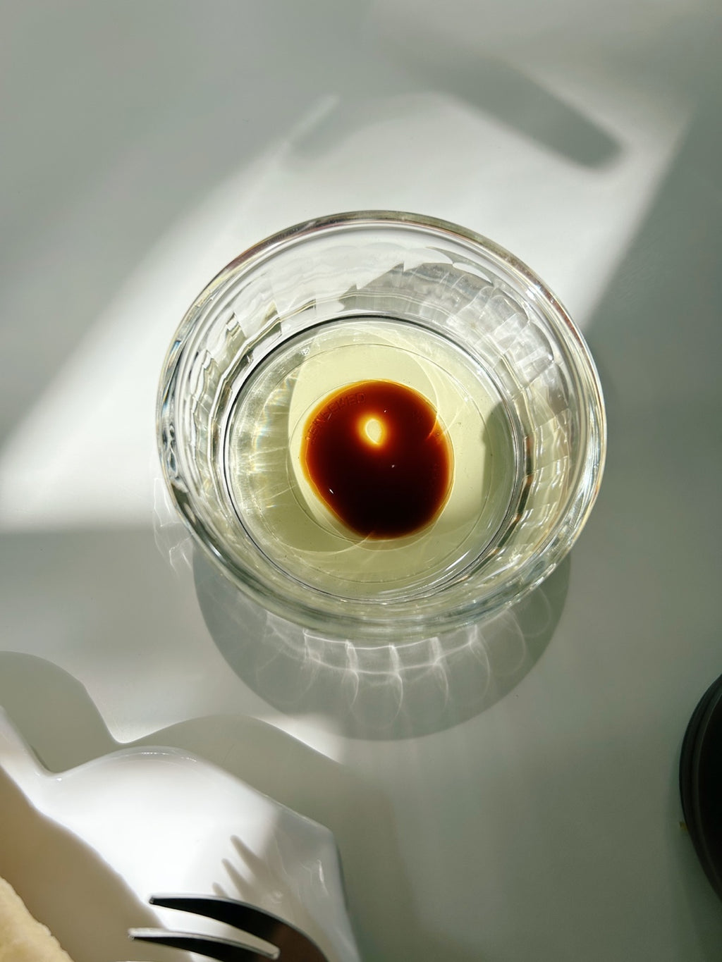 Wide Glass Sauce Bowl