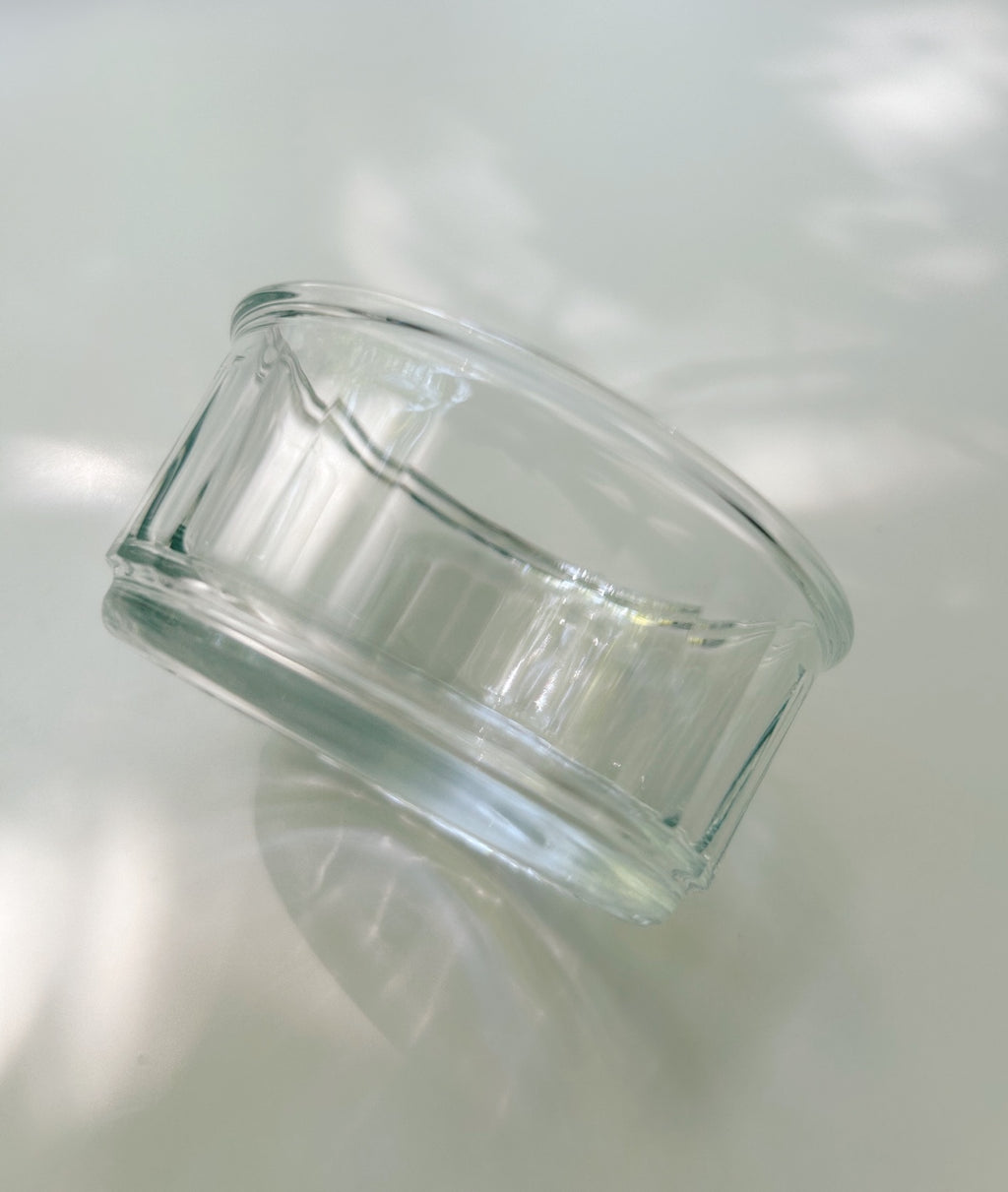 Wide Glass Sauce Bowl