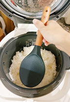 Wooden Handle Silicone Nonstick Rice Paddle