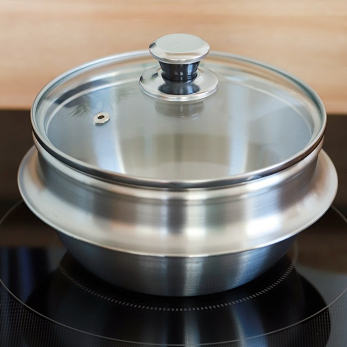 3-Ply Stainless Ddukbaegi (Korean Style Pot)