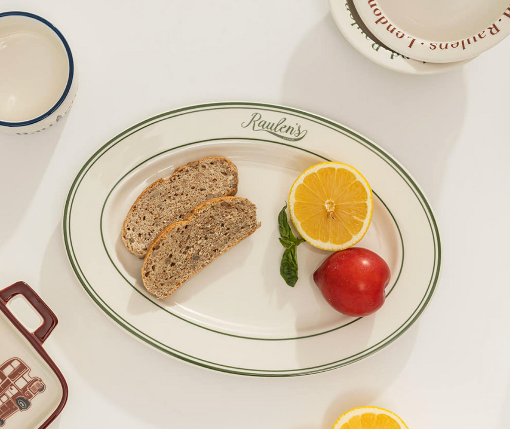 Raulens Green - Oval Plate