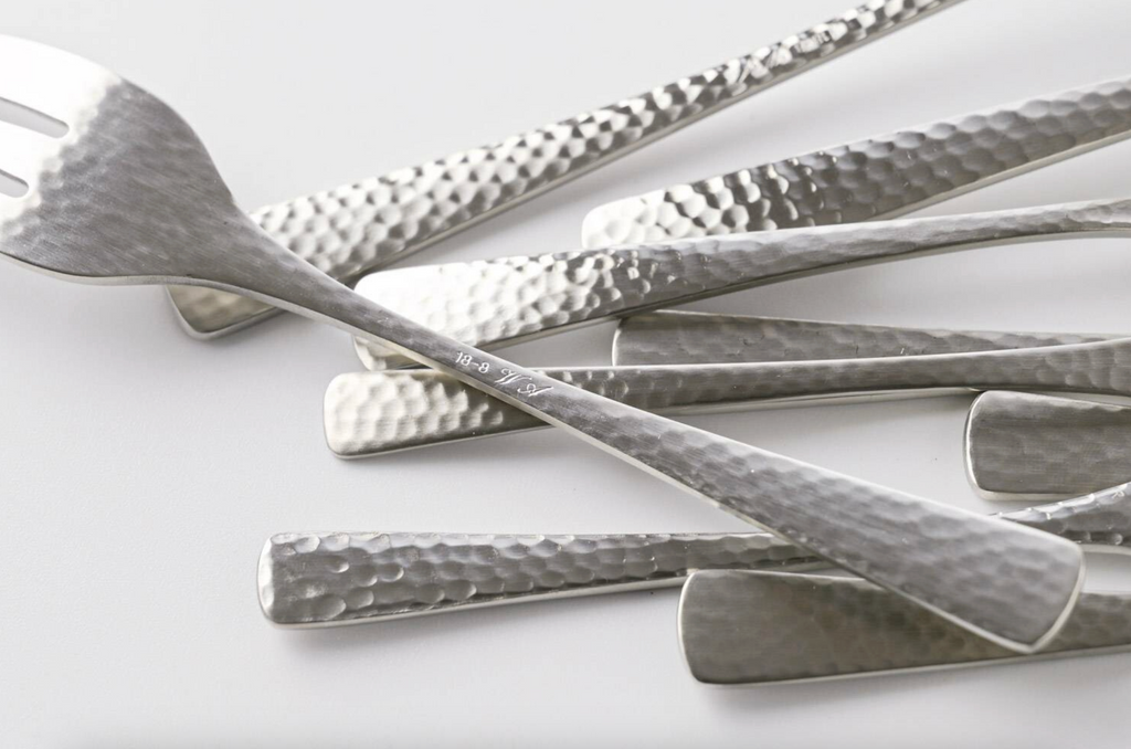 Hammered Dessert Cutlery Set (3 Piece Set)