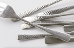 Hammered Dessert Cutlery Set (3 Piece Set)
