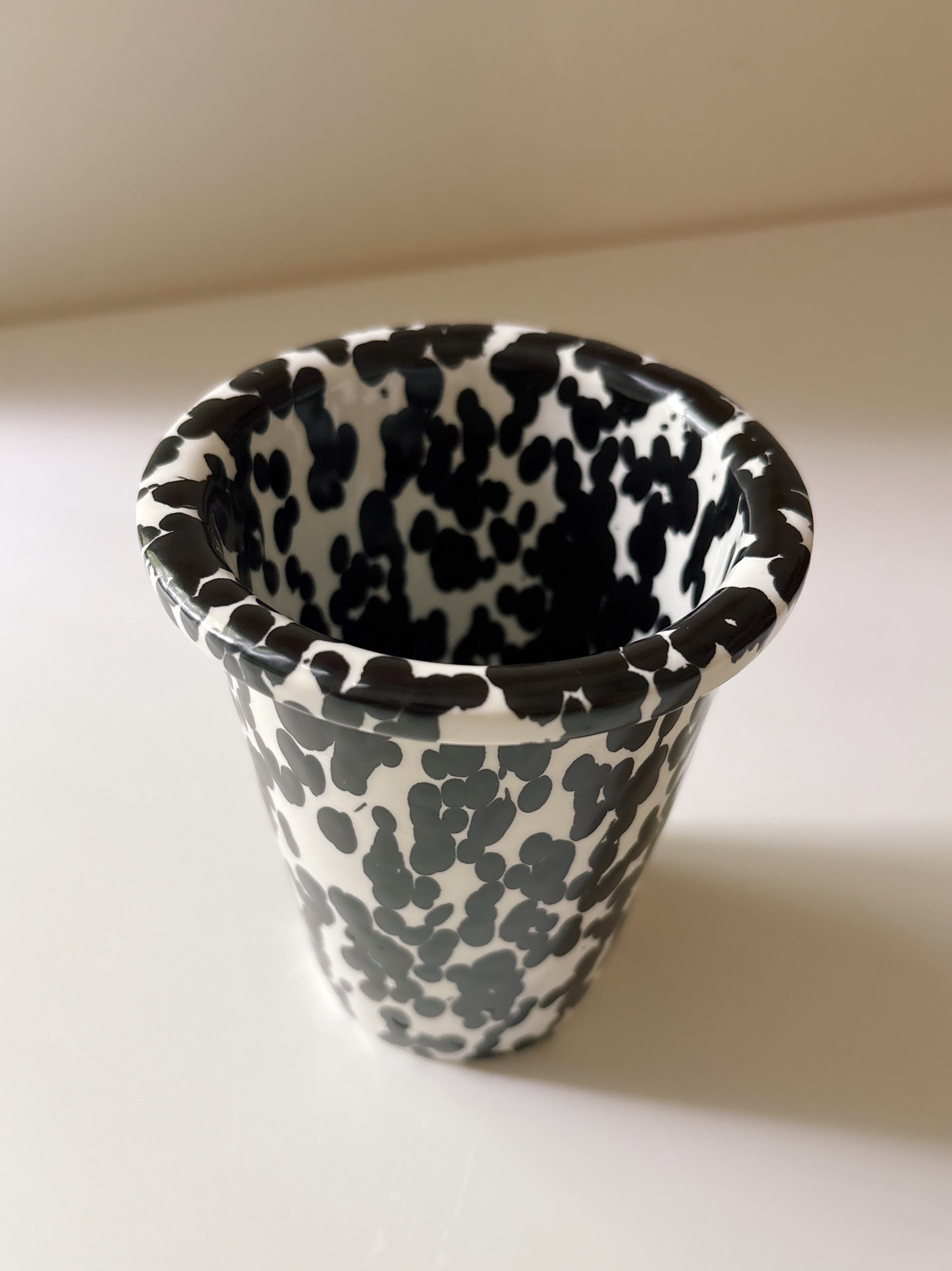 black speckled tumbler